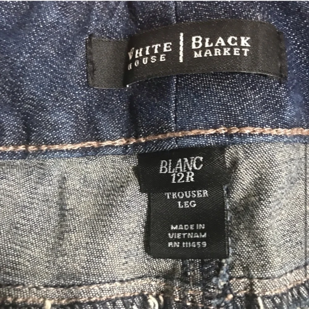 WHBM Denim Trouser Pant 12R - Picture 3 of 5